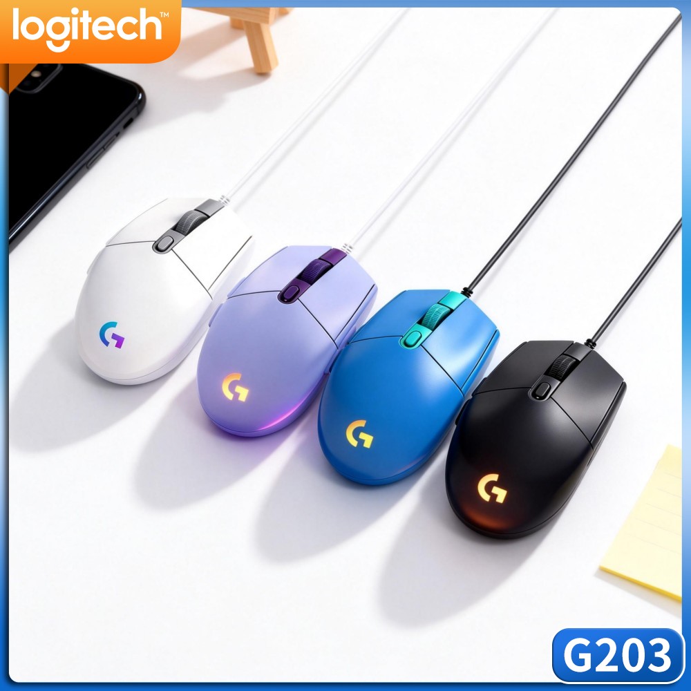 Logitech G203 LIGHTSYNC Wired  - đánh giá và giá Logitech Mouse G203