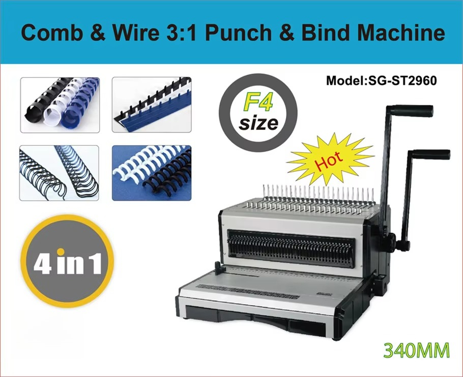 SG-ST2960 Comb and Wire Bindin - đánh giá và giá Binding Machine Comb