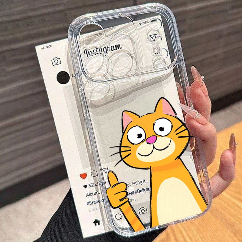 Cute Cartoon Orange Cat Phone  - đánh giá và giá Receipt Printer Thermal